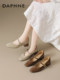 Daphne New Chinese Mary Jane Shoes Women's 2026 New Spring Temperament High Heels Summer Style Thick Heels Shallow Mouth Single Shoes