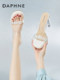 Daphne Sandals Women's 2026 New Summer Outerwear Popular Internet Celebrity Transparent Sandals Thick Heel 9cm High Heel Slippers