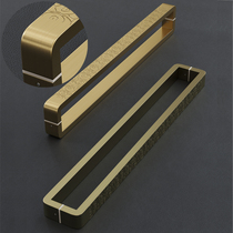 Chinese high-end solid wood door handle framed glass door handle stainless steel gold custom lettering club box