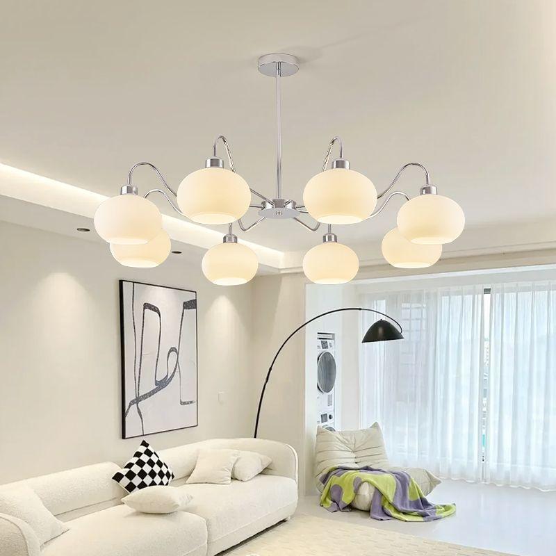 Second-Hand Bauhaus Living Room Chandelier, French Cream Style, Warm and Cozy Main Hall Light, New Eye-Protecting Dining Room Chandelier Second-Hand Bauhaus Living Room Chandelier, French Cream Style, Warm and Cozy Main Hall Light, New Eye-Protecting Dining Room Chandelier