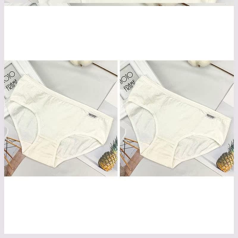 Bà Panties bông Hàn Quốc phiên bản của học sinh trong quần eo khe lớn mã quần tam giác màu đen và trắng xám 3.