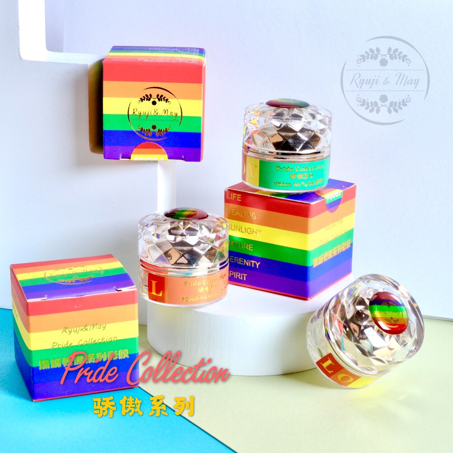 RyujiMay Liumei Nail Art Pride Series Painted Solid Color Tank Armor Oil Glue Phototherapy Glue Nail Makeup Color Glue