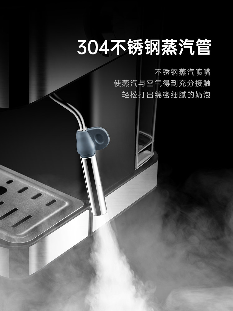 Zuozuomo Coffee Machine Is a Semi-Automatic Small Espresso Instant Coffee Machine for Home Use, Commercial Steam Milk Frother All-In-One Coffee Maker