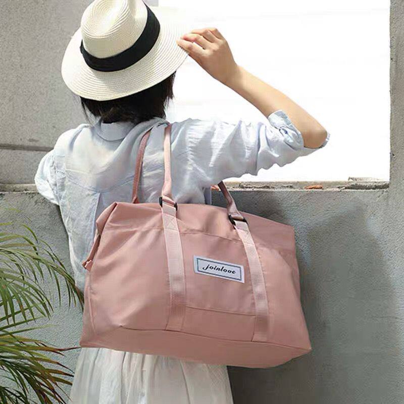 Travel bag women's short-distance large-capacity portable small travel luggage bag lightweight canvas tote bag storage bag