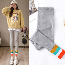 Pregnant women pants autumn wear pregnant women Spring and Autumn Spring Autumn 2020 belly wear tide mother fashion pregnant women leggings stitching