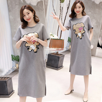 Maternity dresses Summer maternity dresses Summer skirts Spring and Summer dresses Long long dresses loose 2020 fashion trend mom summer