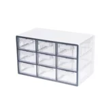 Корейский прозрачный ящик для ящика Sysmax -Стиль сетки jiugong Grid Hessuration Box Student Dormitory Dormitory The Pareging Tharging Tharging Multi -Layer Desktp