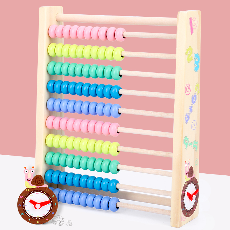 Computing Rack Kindergarten Elementary School Students Counter Math Math children Early teaching Puzzle Beads Arithmetic Teaching Aids Toys-Taobao