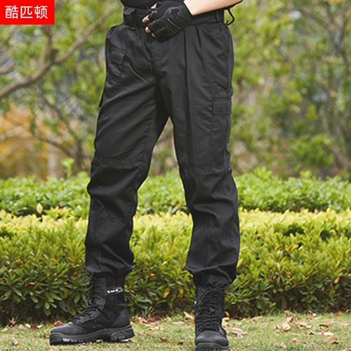 Черные летние тактические штаны, свободный крой, облегающий крой