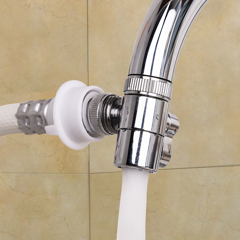 Washing machine faucet connector one-two switching valve inlet hose multi-function one-in two out three-way accessories