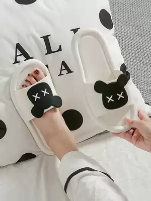 Slipper Women summer 2021 New Net red ins cool slippers couple a pair of indoor home cute wearing slippers men