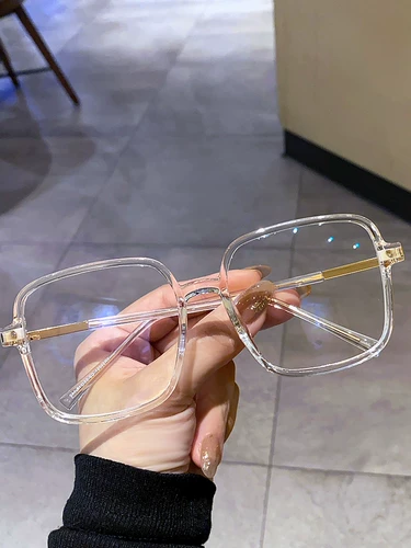 Cherry Koko Черные бокалы корейские лица лица Маленькое простые артефакты против легких стаканов Структура женское плоское зеркало