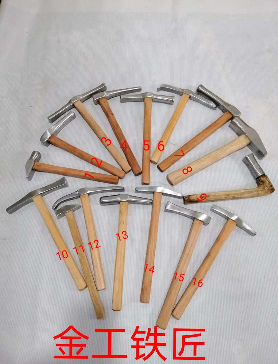 Yunnan Dali Bai people all kinds of hammer chisel carving hammer making bracelets gold and silver jewelry hand-processing tools