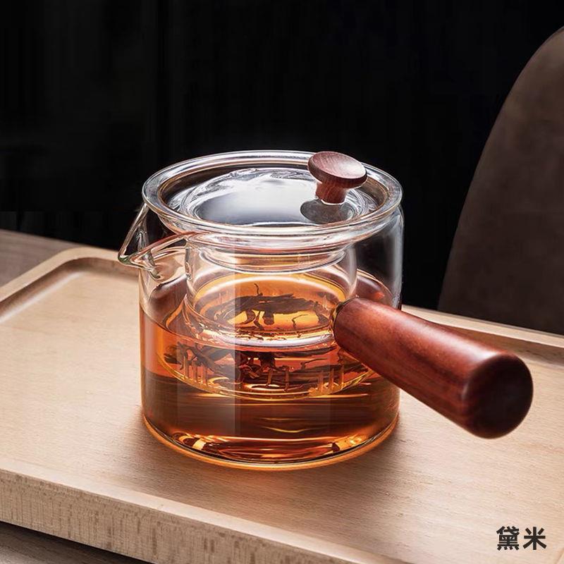 Side turn teapot glass cooking tea with high temperature resistant filter tea maker Home single pot electric pottery stove Boiling Water Tea Set-Taobao