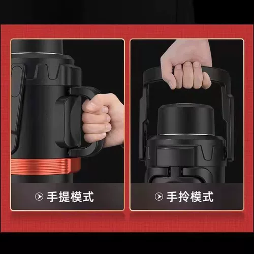 琪虎 Термос, вместительный и большой чайник, портативный стакан из нержавеющей стали для домашнего использования, нержавеющая сталь AISI 304