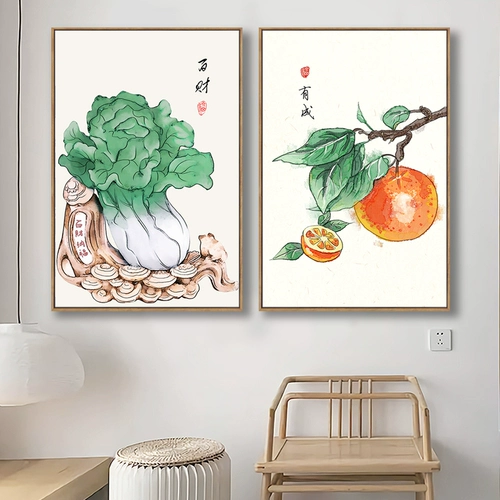 Новая китайская народная декоративная живопись дзен живопись каллиграфия гостиная диван фоновый фон фоны