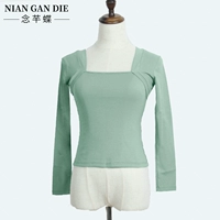 Зеленый лонгслив