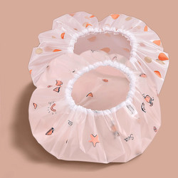 Thickened Shower Cap, Waterproof Shower Cap, Shower Head Cover, Kitchen Anti-Oil Smoke Cap, Women's Bathing Hair Cover Hwj