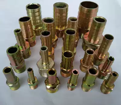 Iron nozzle joint steel pagoda outer wire galvanized outer tooth joint leather pipe high pressure oil pipe pipe hose quick plug