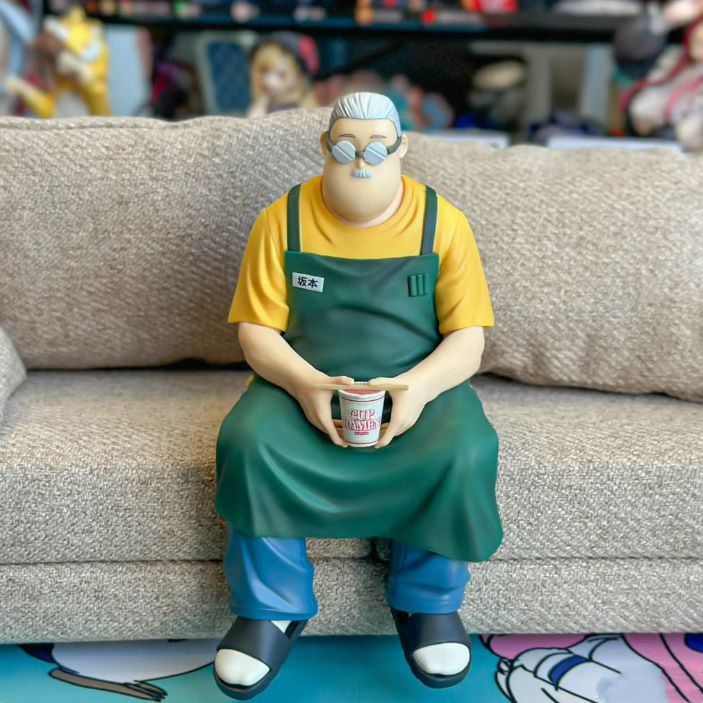 Sakamoto Taro Store Manager Saio Shin Ramen Press Sakamoto Daily Scene Model Figure Anime Peripheral Desktop Ornament