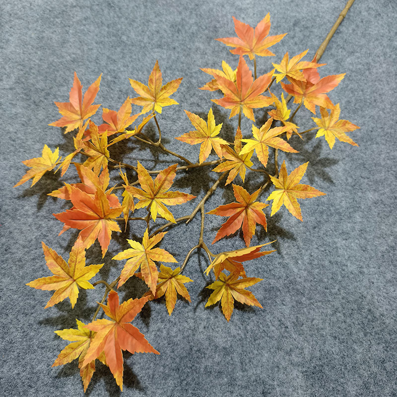 Simulated Maple Leaves, Fake Maple Leaves, Plastic Laminated Fake Leaves, High-Quality Realistic Fake Leaves for Inserting into Dried Branches, Maple Tree Leaves Simulated Maple Leaves, Fake Maple Leaves, Plastic Laminated Fake Leaves, High-Quality Realistic Fake Leaves for Inserting into Dried Branches, Maple Tree Leaves