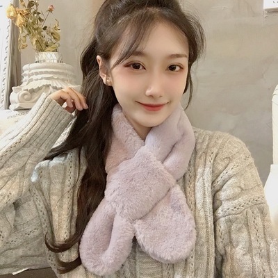 围巾女冬季毛绒保暖加厚韩版