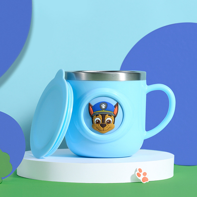 汪汪队儿童牛奶杯不锈钢刻度宝宝防摔幼儿园喝水杯子冲泡奶粉喝奶