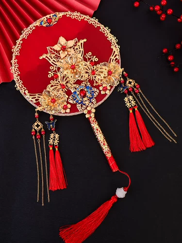 Вентилятор для невесты, аксессуар, китайский стиль, изысканный стиль