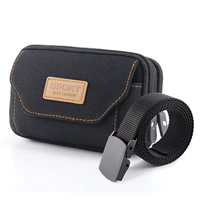 Большой черный [горизонтальный три -слой 6,5 -инч]+ремень