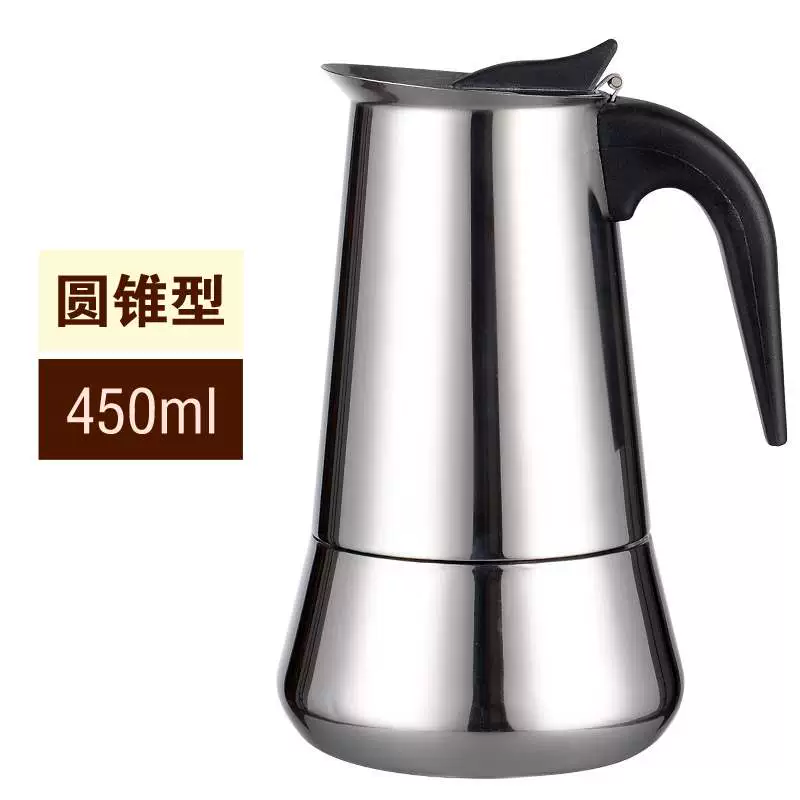 Bình pha cà phê bằng thép không gỉ Moka Pot Ý Gia dụng làm bằng tay Thiết bị nấu ăn Mocha Coffee Pot của Ý - Cà phê