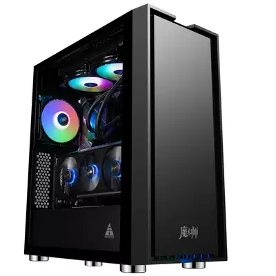 Jinhetian magician pro main case computer desktop tempered glass side through vertical graphics card water-cooled main case atx