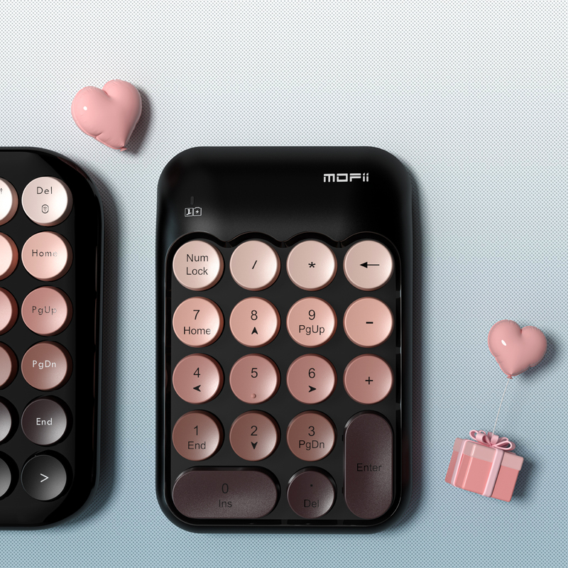 Mofii X910 Tiktok Wireless Numeric Keypad for Streamers, Switching Camera Angles, Girls, Finance, Laptop