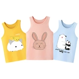 Хлопковая майка, летняя детская летняя одежда, футболка без рукавов, детский тонкий жилет, детская одежда