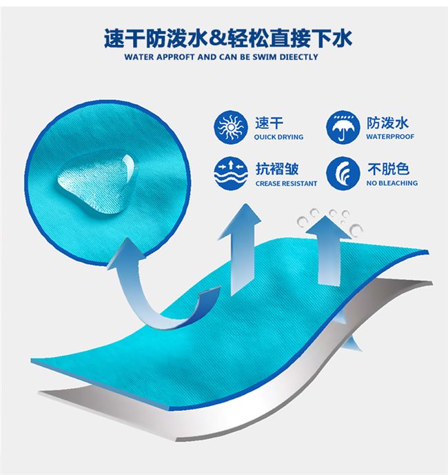 Quần đi biển của nam giới nhanh khô có thể được tung ra quần short đi biển lỏng lẻo đi biển kỳ nghỉ thủy triều của nam giới lúng túng spa quần đùi bơi - Quần bãi biển