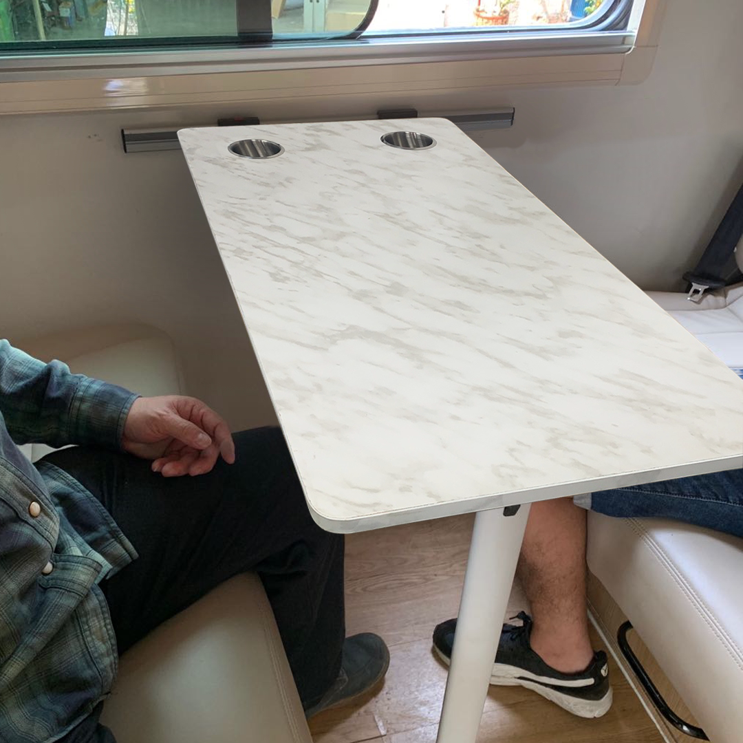 RV business bed car folding table car Jiangling Ford Transit Iveco Chase dining table board small bracket mobile