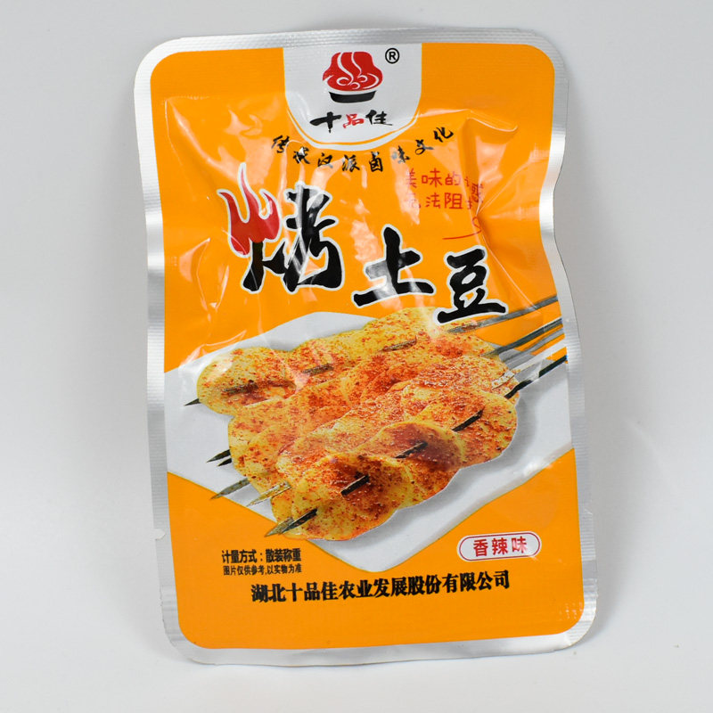 Овощи сухой 十品佳烤土豆500g香辣味烧烤味散装熟素食卤味蔬菜干休闲小吃零食 OTHER
