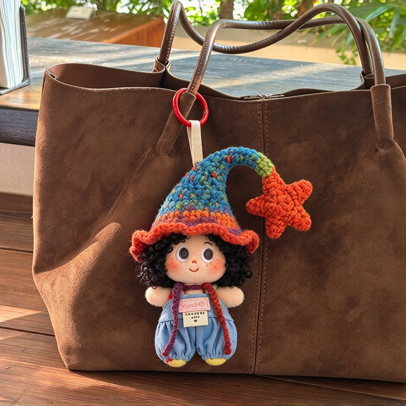 Authentic Cartoon Afro Doll Plush Pendant Cute Little Freckle Doll Keychain Pendant Birthday Gift for Women Authentic Cartoon Afro Doll Plush Pendant Cute Little Freckle Doll Keychain Pendant Birthday Gift for Women