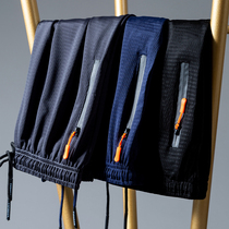 Ice mesh eye five-point pants mens summer thin outer wear home pajamas loose large pants casual sports quick-drying shorts