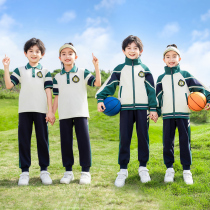 Primary school uniforms Summer short sleeve suit Childrens class Childrens class 1 College Custom Spring and Autumn Kindergarten Garden Clothing