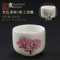 Old friends ceramic heated color change cup warm tea cup Master Cup household tea cup Japanese tea set Tea Cup
