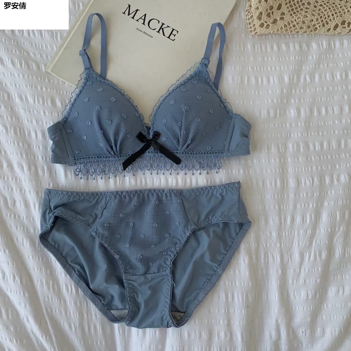 2020 mùa xuân ngọt ren Bra Pháp Underwear Không thép Vòng Bra Bra Cô gái Stakes Sinh viên High School Tide.