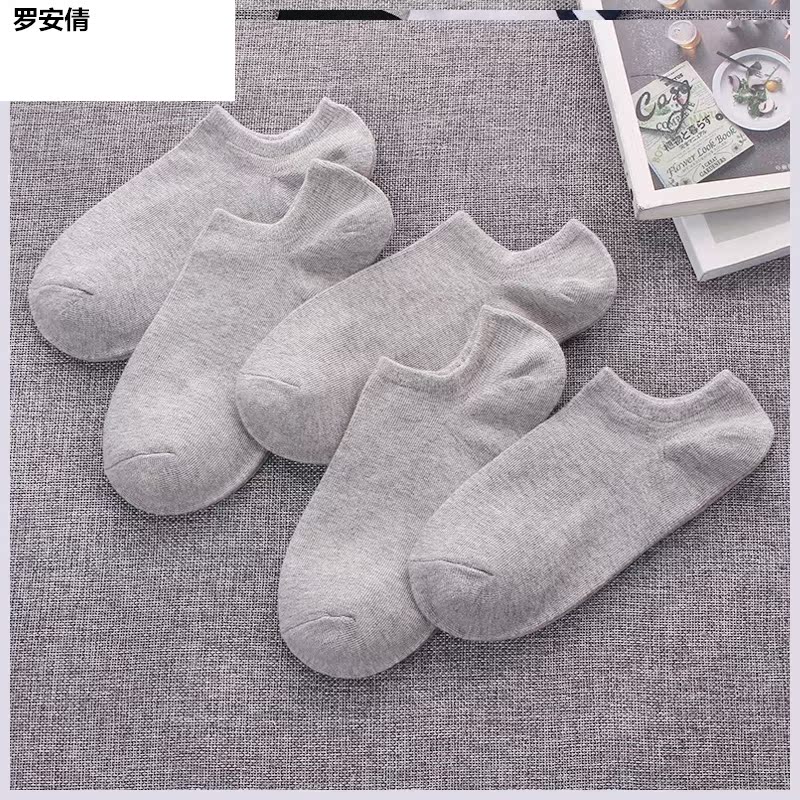 Một vớ đen womens vớ Quảng Châu cạn miệng vớ thuyền giúp đỡ thấp sinh viên mùa hè Wazi nam giới.