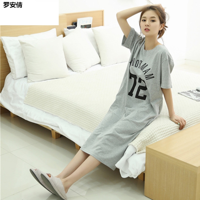 phong cách cô gái gió váy áo dài quần cậu bé lớn trung niên pajama vest vải tuyn thường jumpsuit 19.