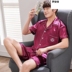 Summer pajamamen 18 mens lụa quần short ngắn tay 13 thanh thiếu niên 15 học sinh trung học cơ sở 16 chàng trai 14 tuổi. 