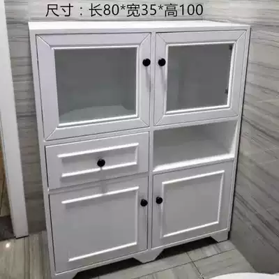 New American pastoral bathroom toilet side cabinet floor waterproof solid wood side cabinet storage cabinet stand cabinet storage cabinet customized