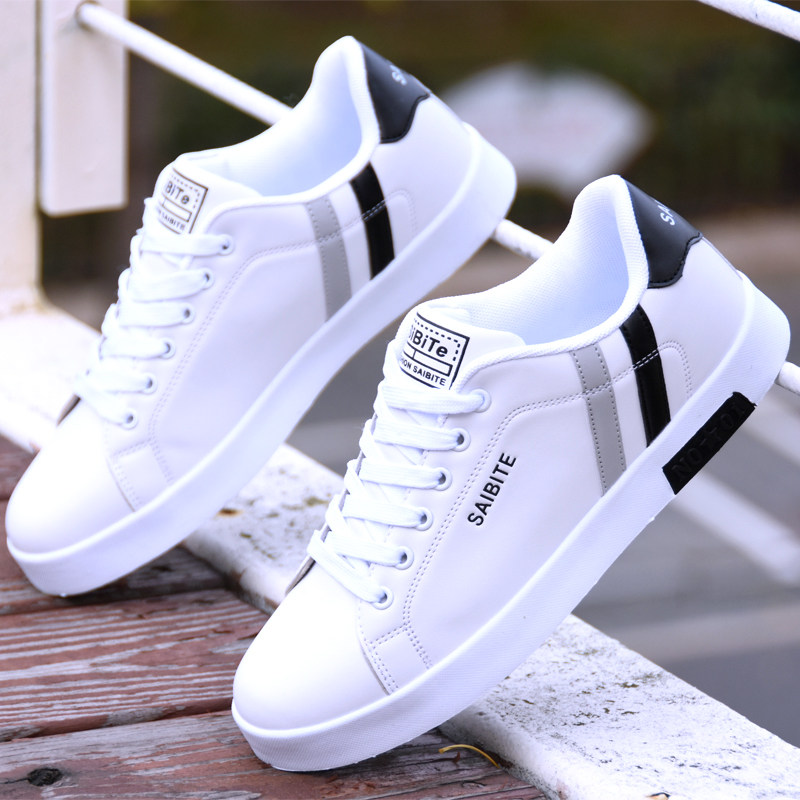 Thick-soled white shoes men's leather sports casual couple shoes men's winter breathable Korean version all-match inner heightening board shoes men