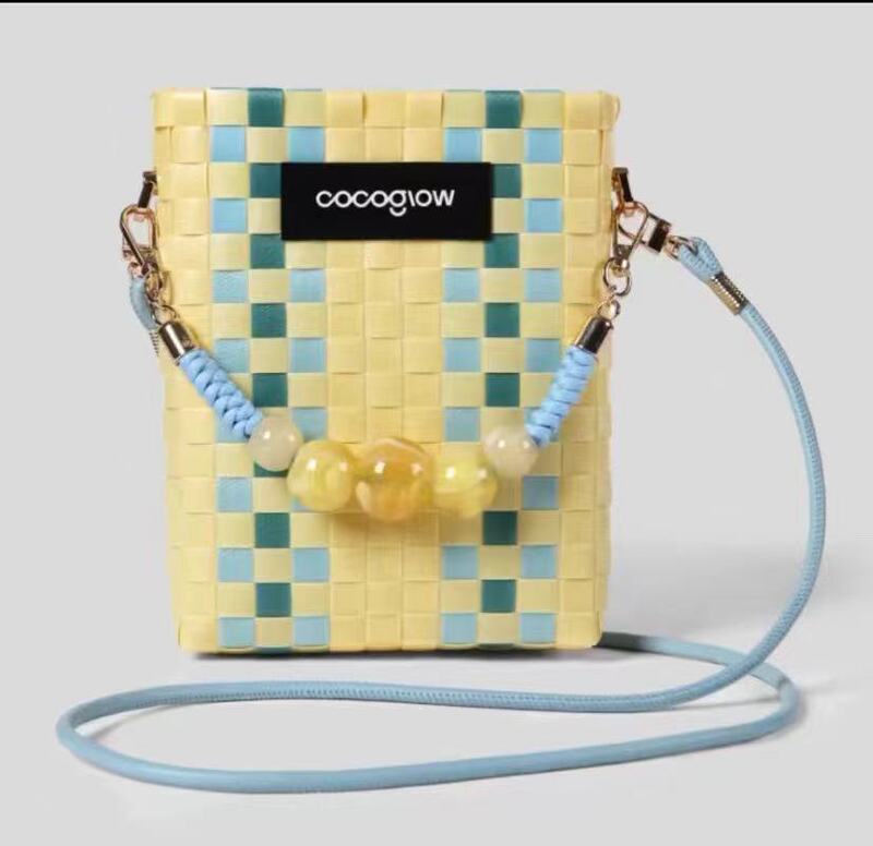 In-Stock Genuine Thai Crossbody Bag, Basket Bag, Handmade Woven Bag, Fashionable Shoulder Bag, Handbag, Storage Bag for Women