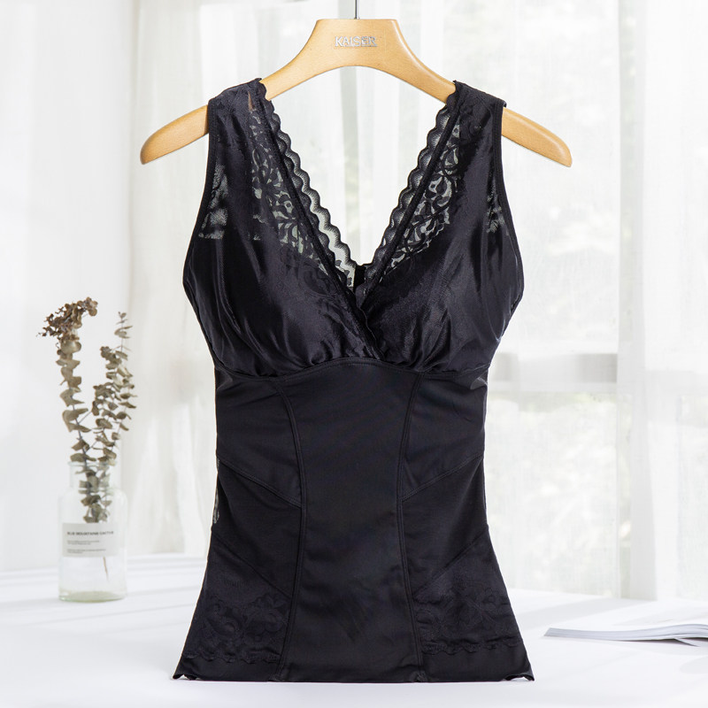 Belly vest corset women's body shaping slimming dress half top underwear body shaping garment belt bra one-piece