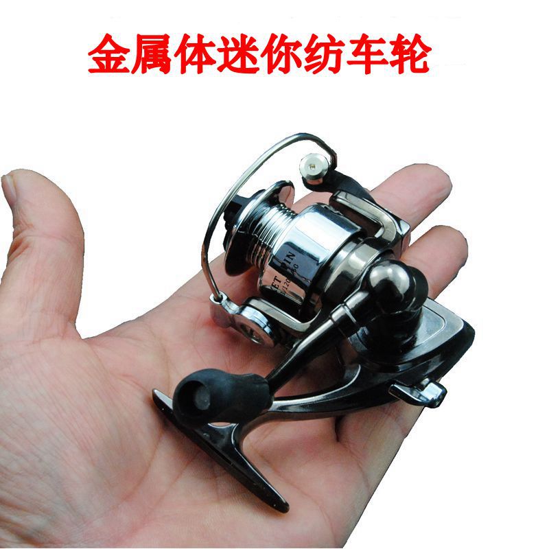 Metal Roller Mini 100 type fishing wheel Road subwheel rod with rod ice fishing