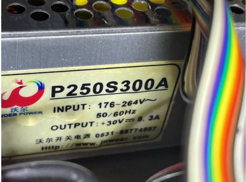 济南沃尔开关电源INPUT:176-264V用于打标机灭菌器P250S300A电源